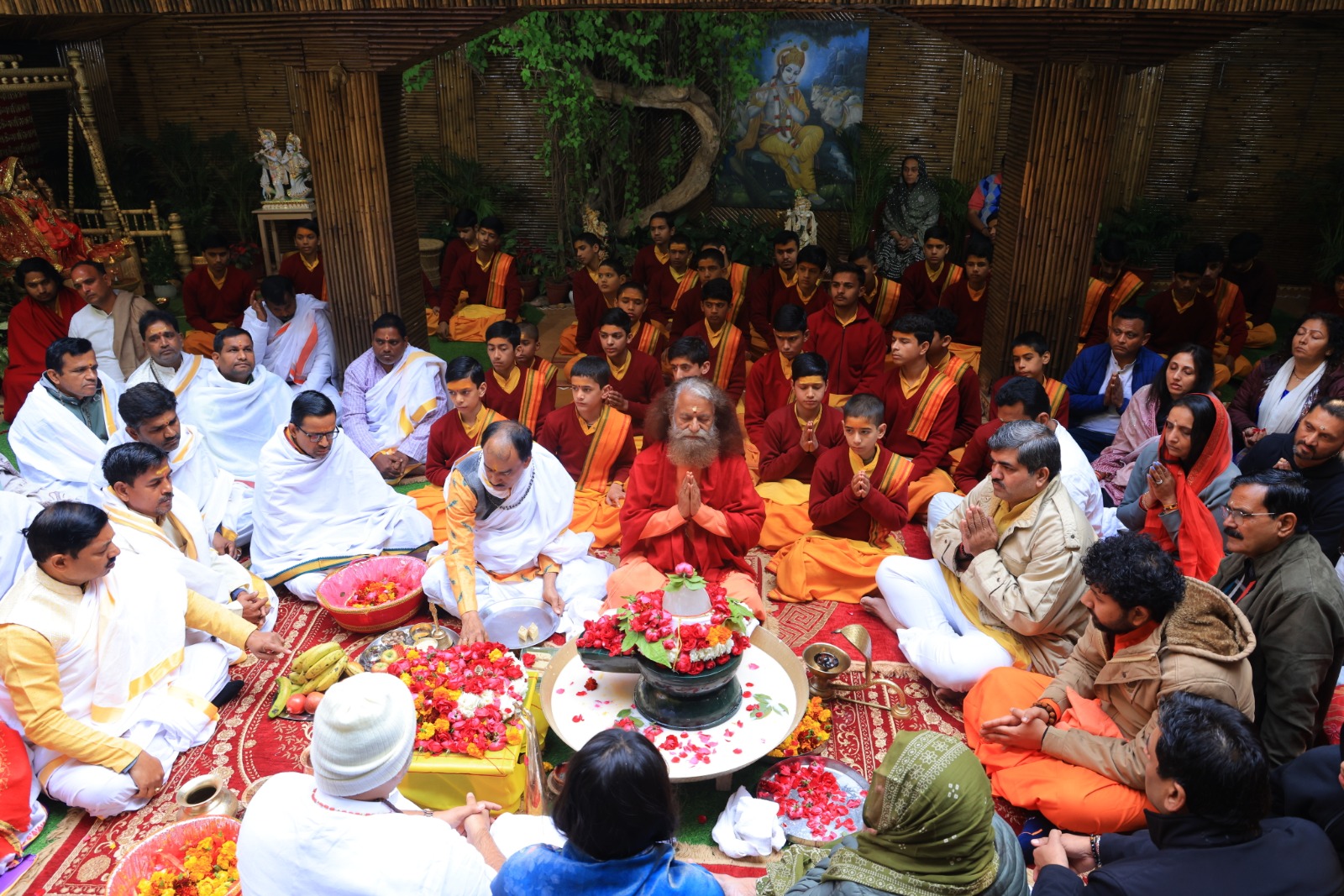 78वें सेना दिवस पर परमार्थ निकेतन में विश्व शान्ति, राष्ट्र कल्याण और वीर सैनिकों के सम्मान हेतु  पूजा एवं अभिषेक का आयोजन