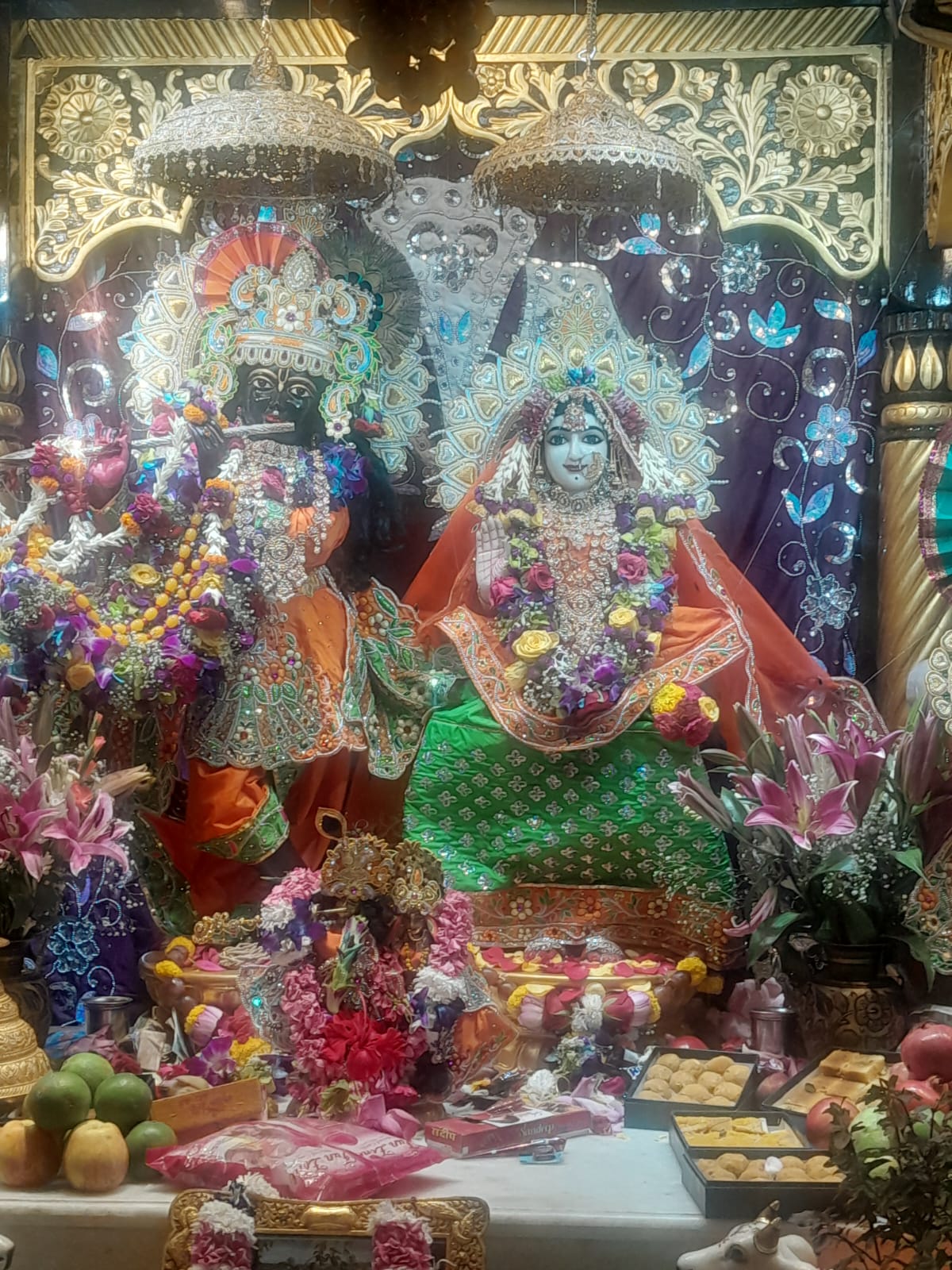 नव मधुबन आश्रम में हर्षोल्लास से मनाया राधा रानी का जन्मोत्सव